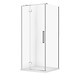 SET D65: KABINA KWADRATOWA CREA ZAWIAS 90X90X200 LEWA + BRODZIK TAKO SLIM BIAŁY MAT