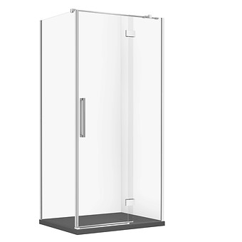 SET D74: KABINA PROSTOKĄTNA CREA ZAWIAS 100X80X200 PRAWA + BRODZIK TAKO SLIM ...