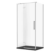 SET D77: KABINA PROSTOKĄTNA CREA ZAWIAS 100X80X200 LEWA + BRODZIK TAKO SLIM ...