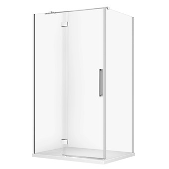 SET D79: KABINA PROSTOKĄTNA CREA ZAWIAS 120X90X200 LEWA + BRODZIK TAKO SLIM BIAŁY