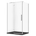 SET D85: KABINA PROSTOKĄTNA CREA ZAWIAS 120X90X200 LEWA + BRODZIK TAKO SLIM ...