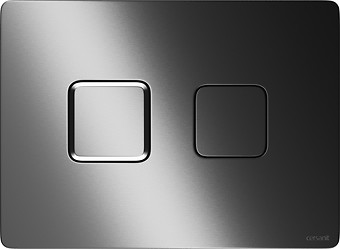 Przycisk spłukujący pneumatyczny ACCENTO SQUARE gun metal szczotkowany