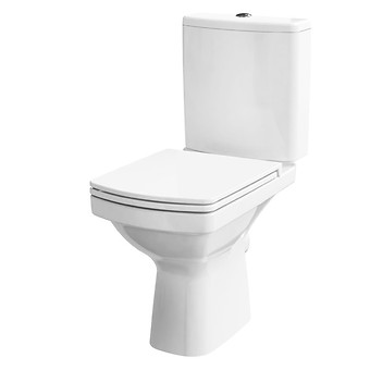 WC kompakt 600 EASY NEW CleanOn 011 z deską duroplastową, antybakteryjną, ...