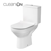 WC kompakt 603 CITY NEW CleanOn 010 z deską slim, duroplastową, ...