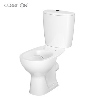 WC kompakt 613 ARTECO 010 NEW CleanOn z deską duroplastową, antybakteryjną, ...