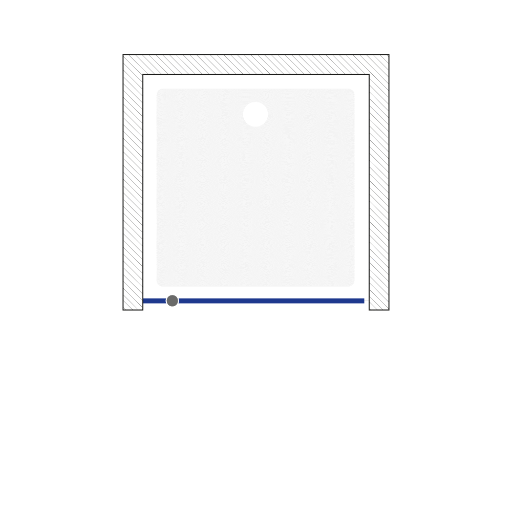 Drzwi prysznicowe ARTECO czarne pivot 80X190 szkło transparentne