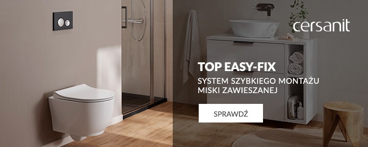 system ukrytego montażu miski zawieszanej top easy-fix