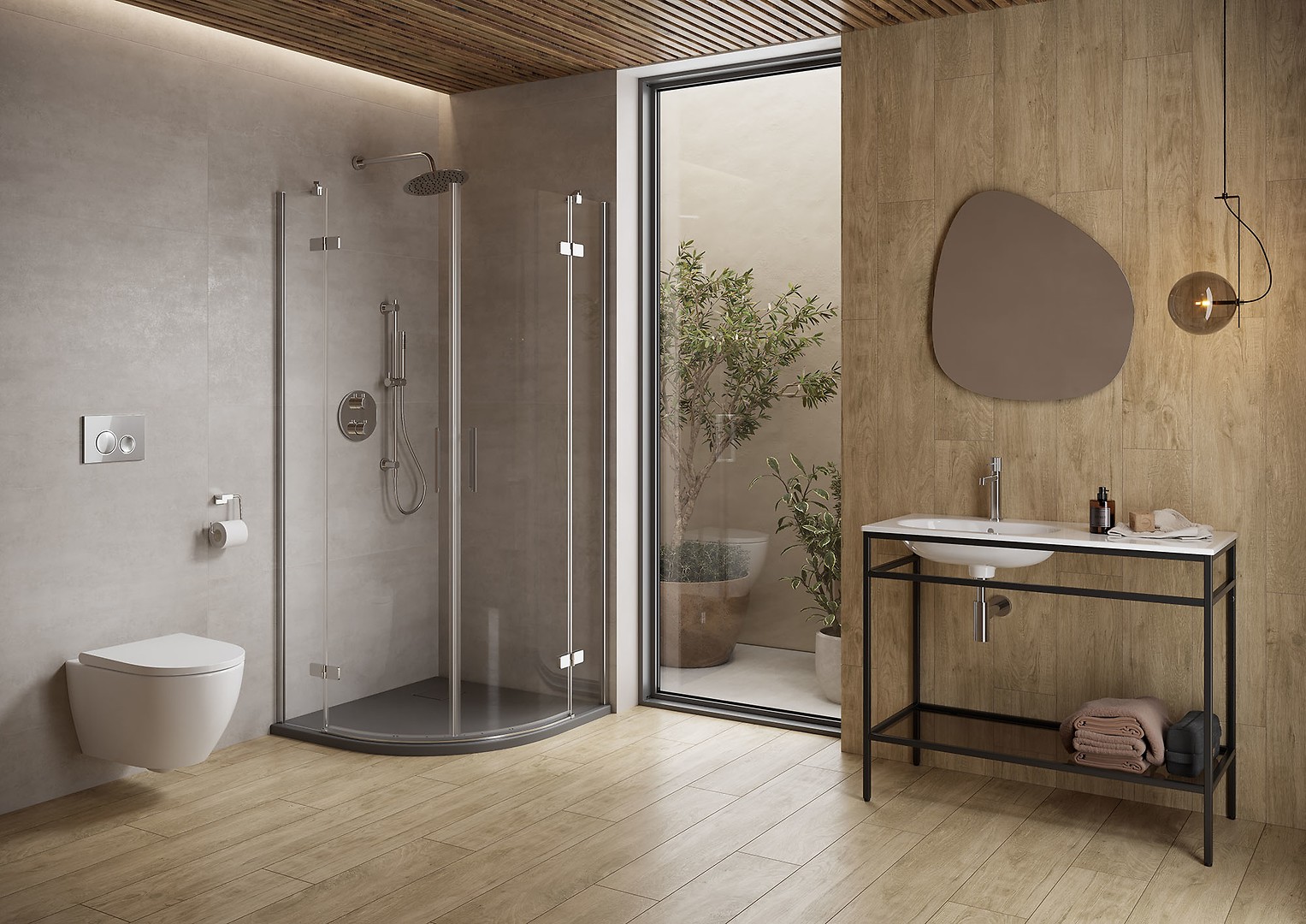 Kabina prysznicowa półokrągłe CITY by Cersanit