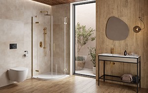 Kabiny prysznicowe CITY by Cersanit półokrągle